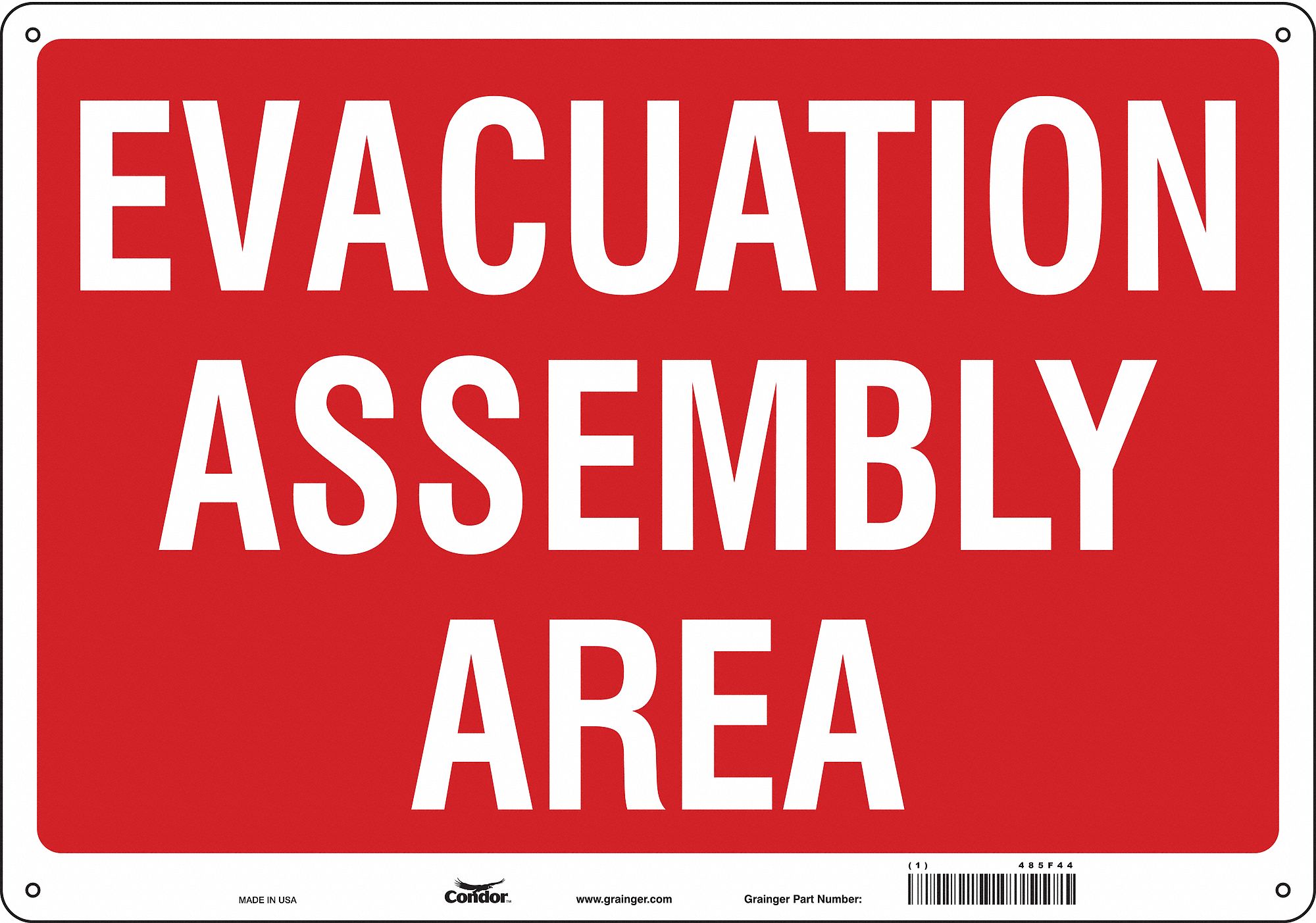 PANNEAU SECURITE,14PO X 20PO,POLYETHYLEN