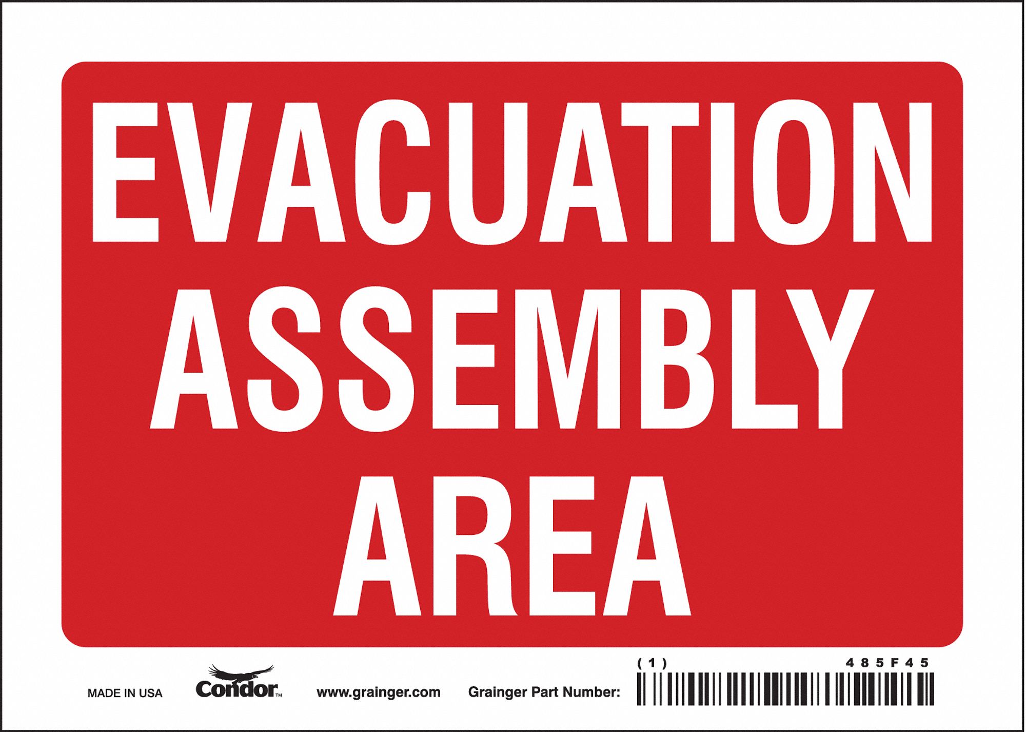 Safety Sign: Vinyl, Adhesive Sign Mounting, 5 in x 7 in Nominal Sign Size, Not Retroreflective