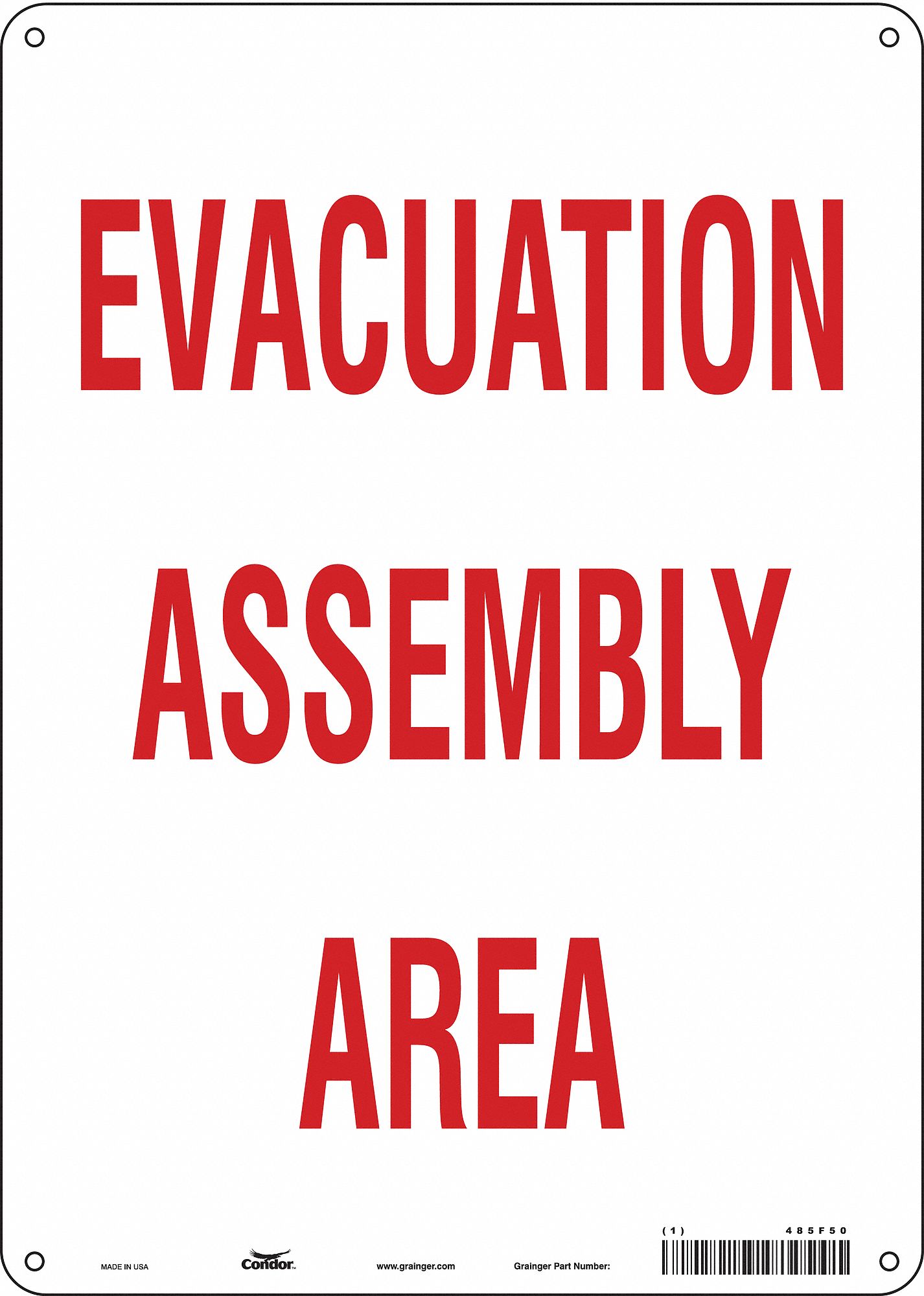 PANNEAU SECUR,LA 10POX H 14PO,EP 0.032PO