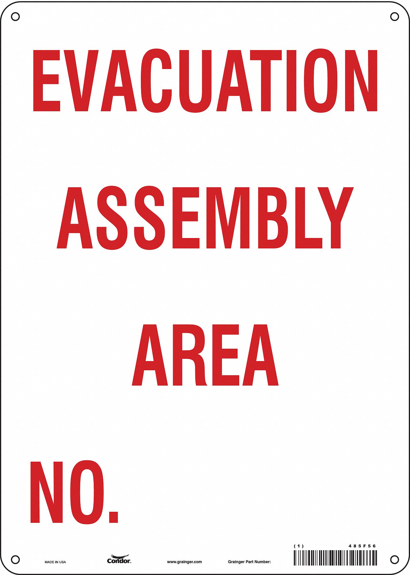 PANNEAU SECUR,LA 10POX H 14PO,EP 0.032PO