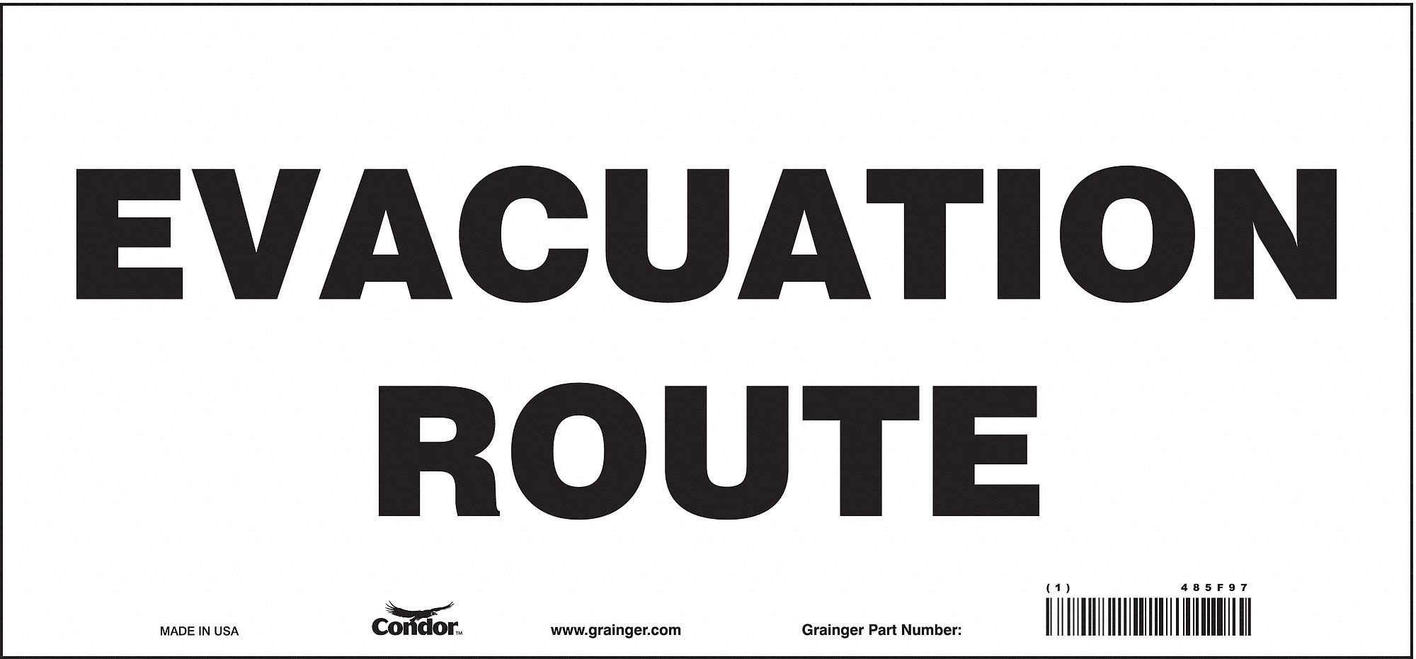 Safety Sign, 6 1/2 in x 14 in, Vinyl