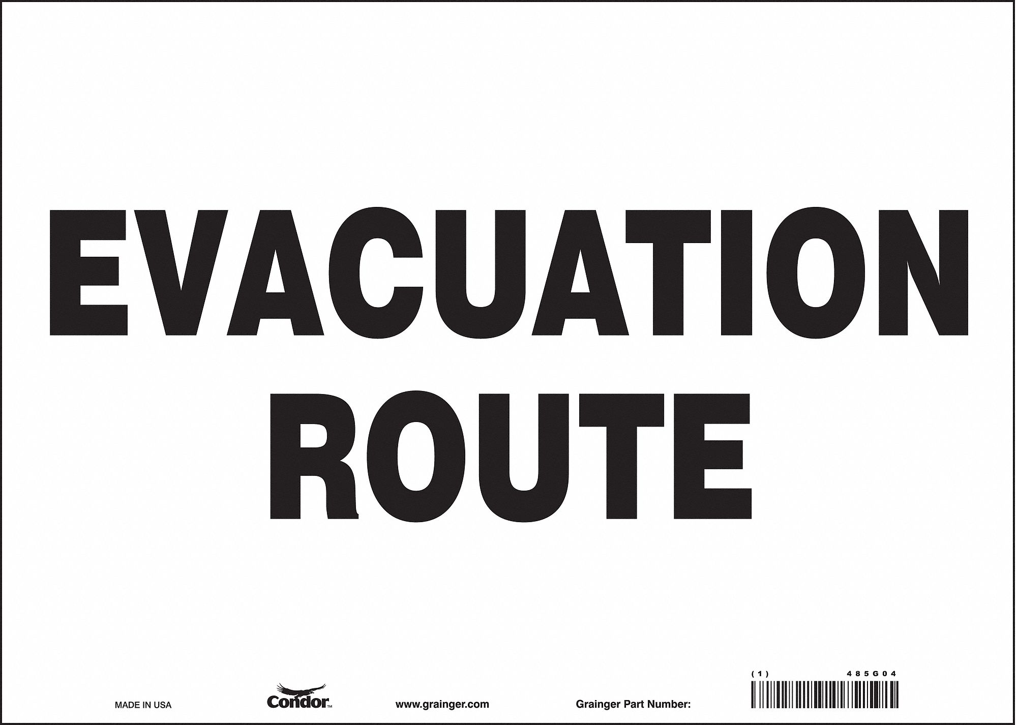 Safety Sign: Vinyl, Adhesive Sign Mounting, 10 in x 14 in Nominal Sign Size, Not Retroreflective