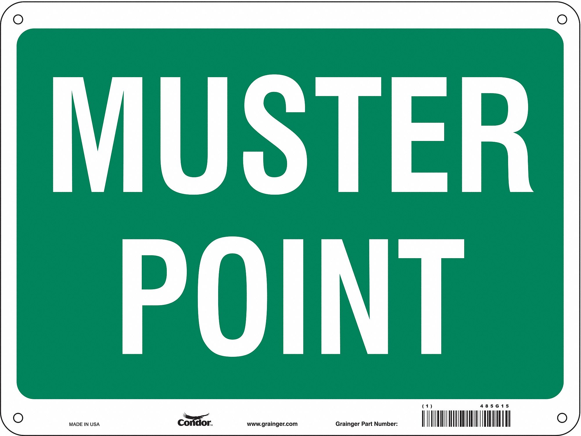 PANNEAU SECURITE,18PO X 24PO,POLYETHYLEN