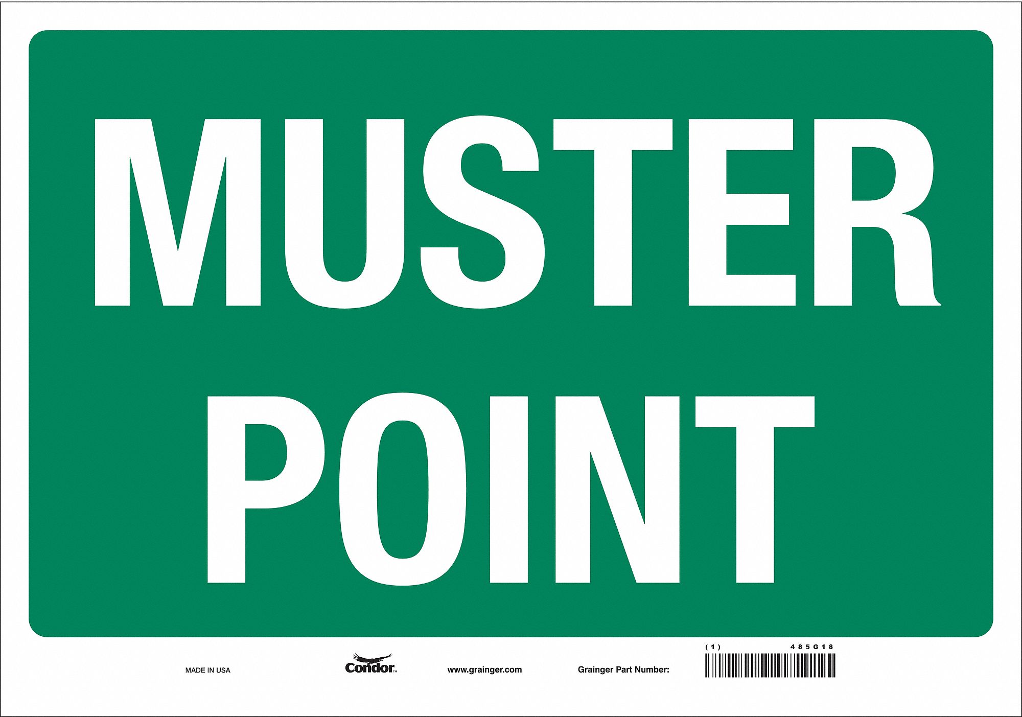 Safety Sign: Vinyl, Adhesive Sign Mounting, 14 in x 20 in Nominal Sign Size, Not Retroreflective