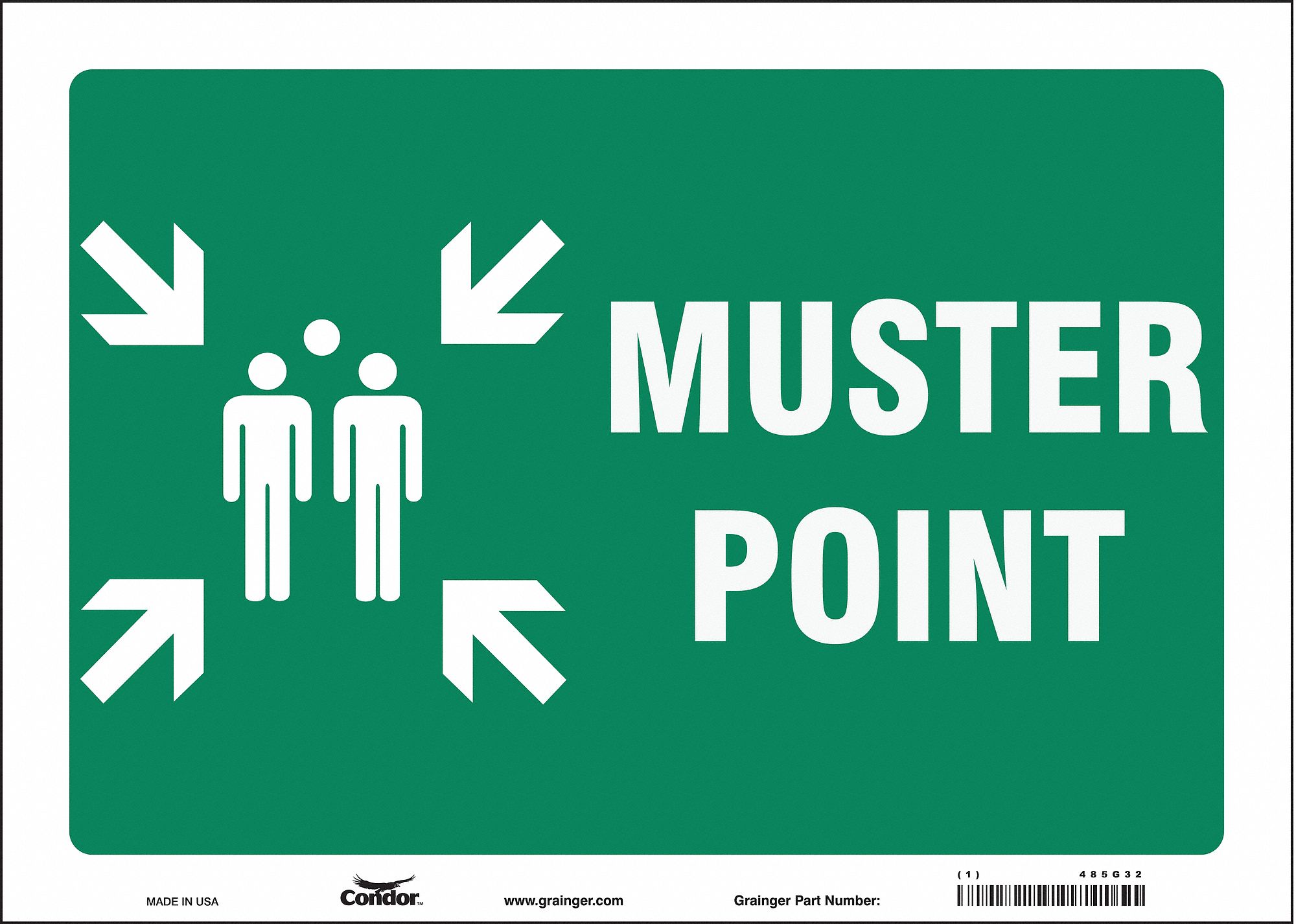 Safety Sign: Vinyl, Adhesive Sign Mounting, 10 in x 14 in Nominal Sign Size, Not Retroreflective