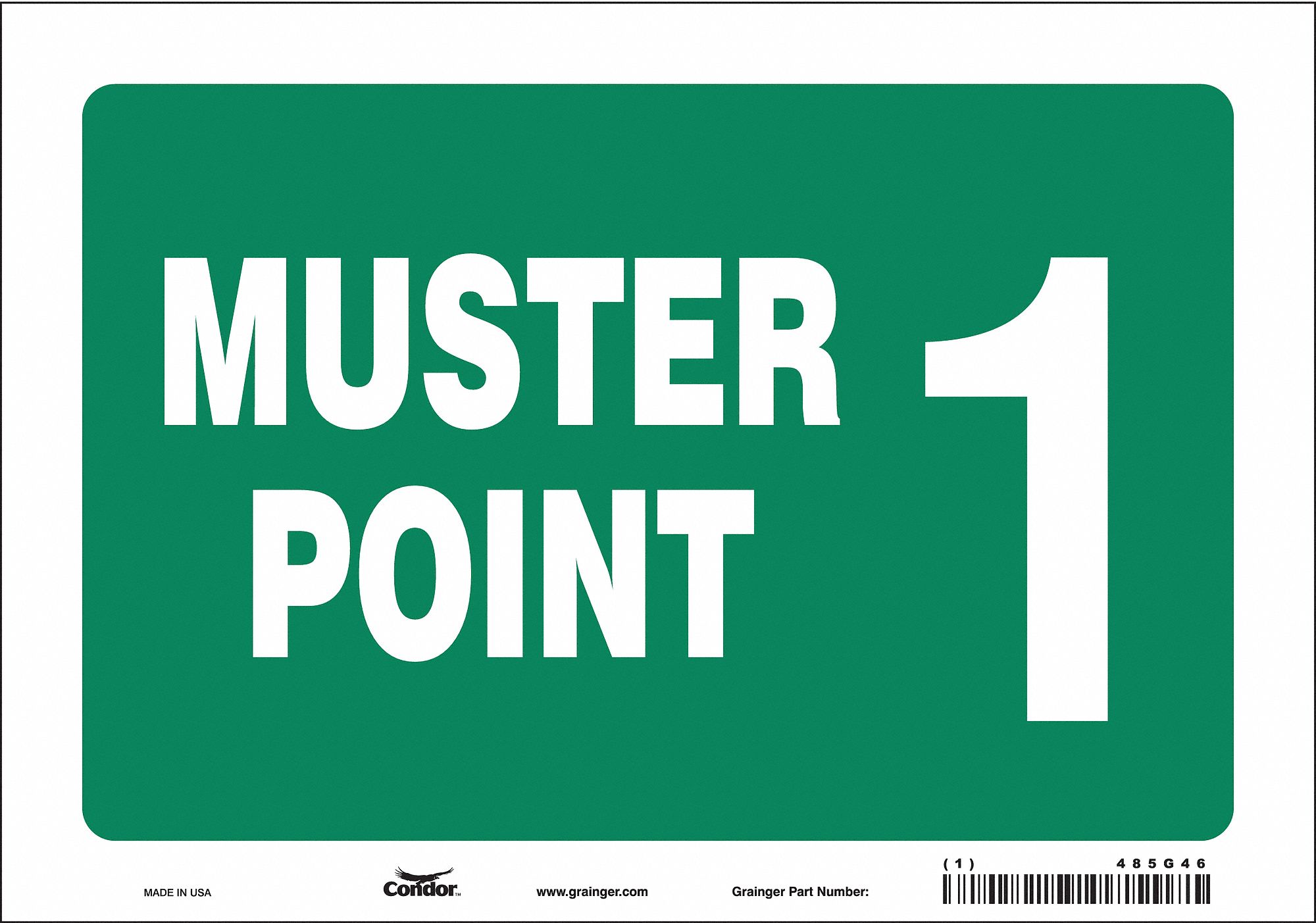 Safety Sign: Vinyl, Adhesive Sign Mounting, 7 in x 10 in Nominal Sign Size, Not Retroreflective