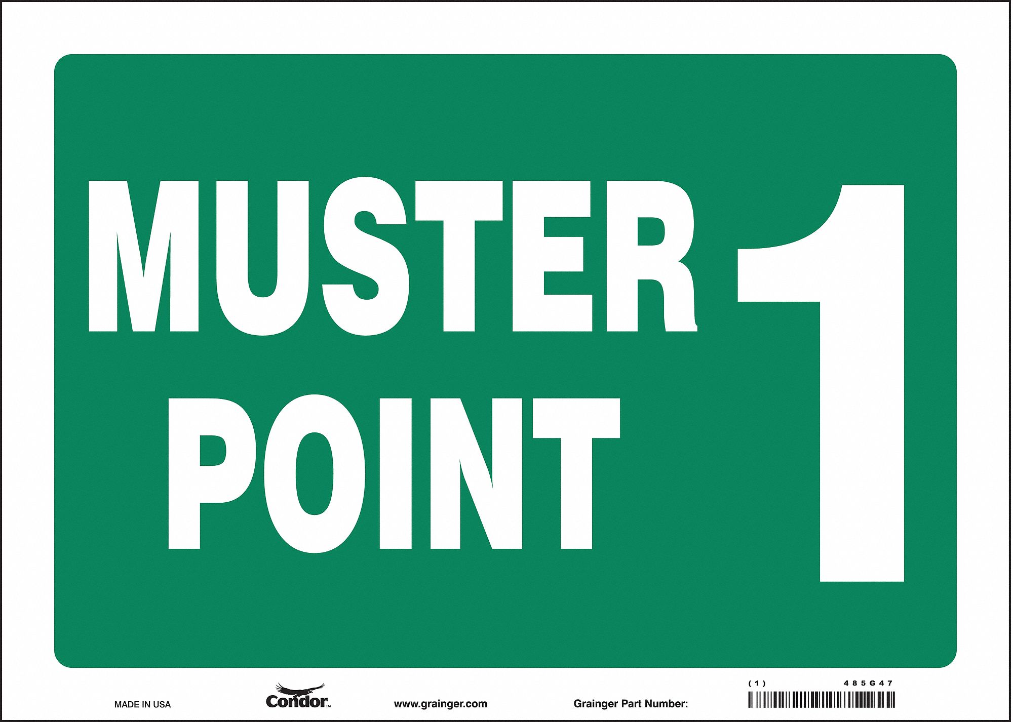 Safety Sign: Vinyl, Adhesive Sign Mounting, 10 in x 14 in Nominal Sign Size, Not Retroreflective