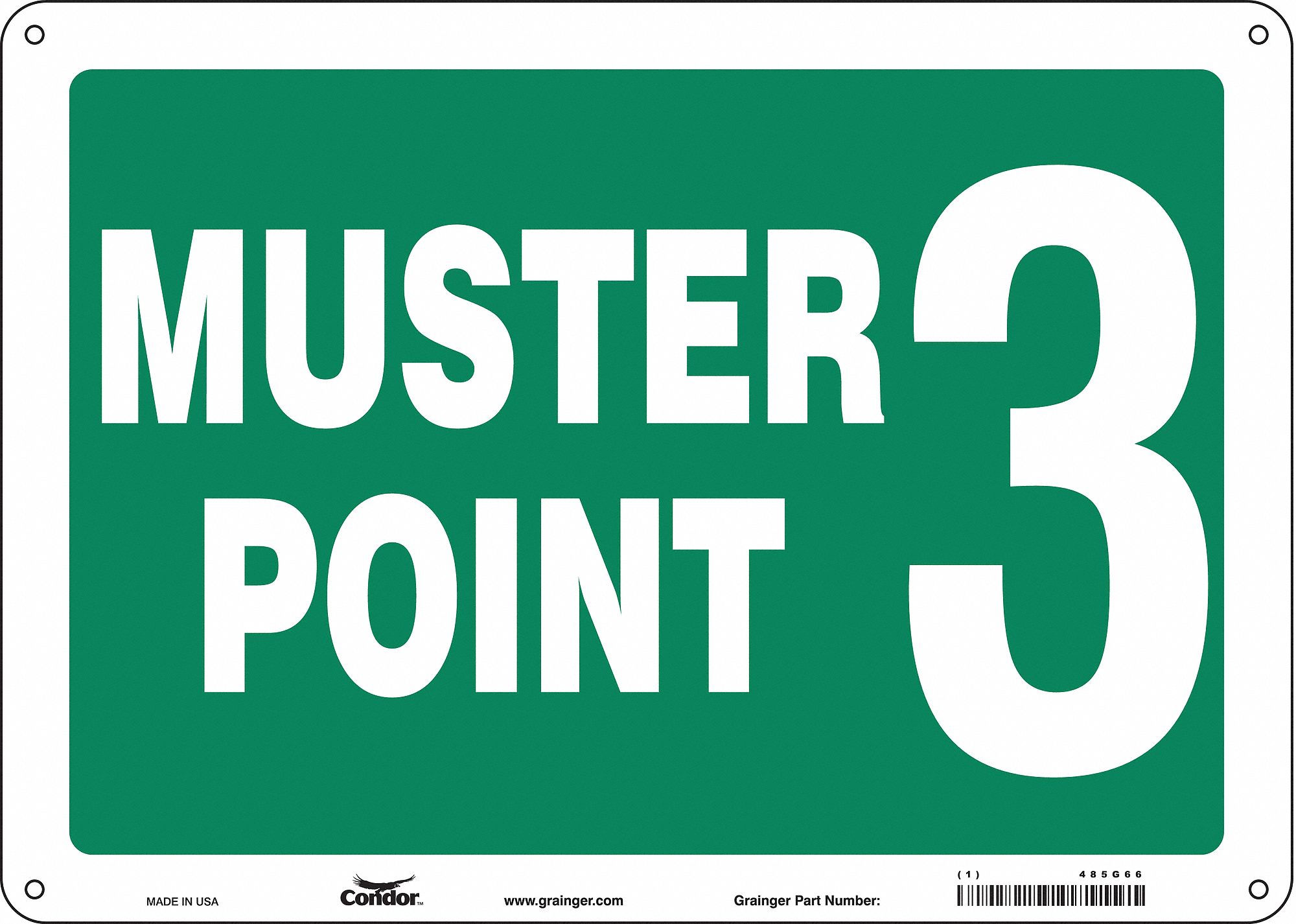 PANNEAU SECURITE,10PO X 14PO,ALUMINIUM