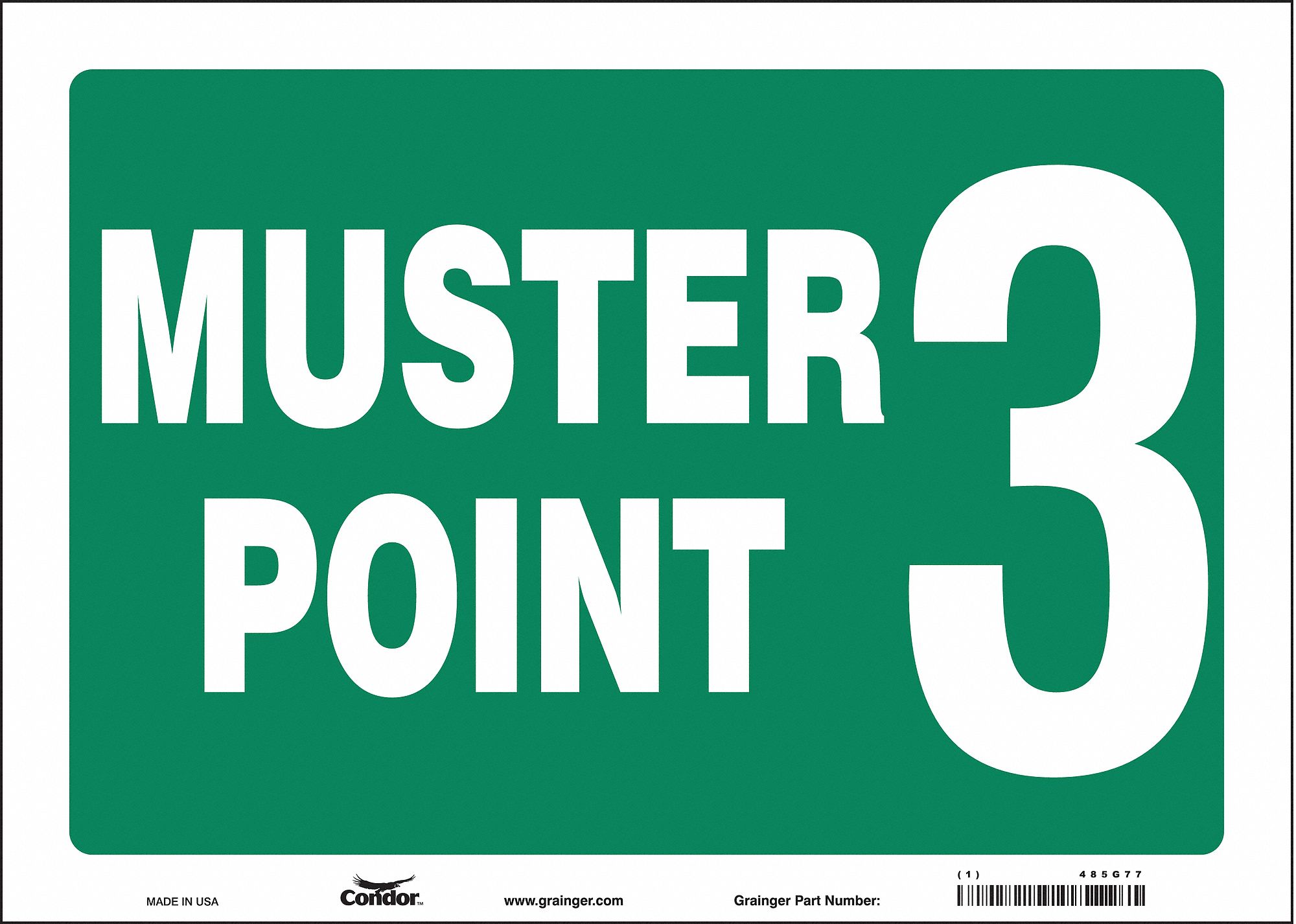 Safety Sign: Vinyl, Adhesive Sign Mounting, 10 in x 14 in Nominal Sign Size, Not Retroreflective