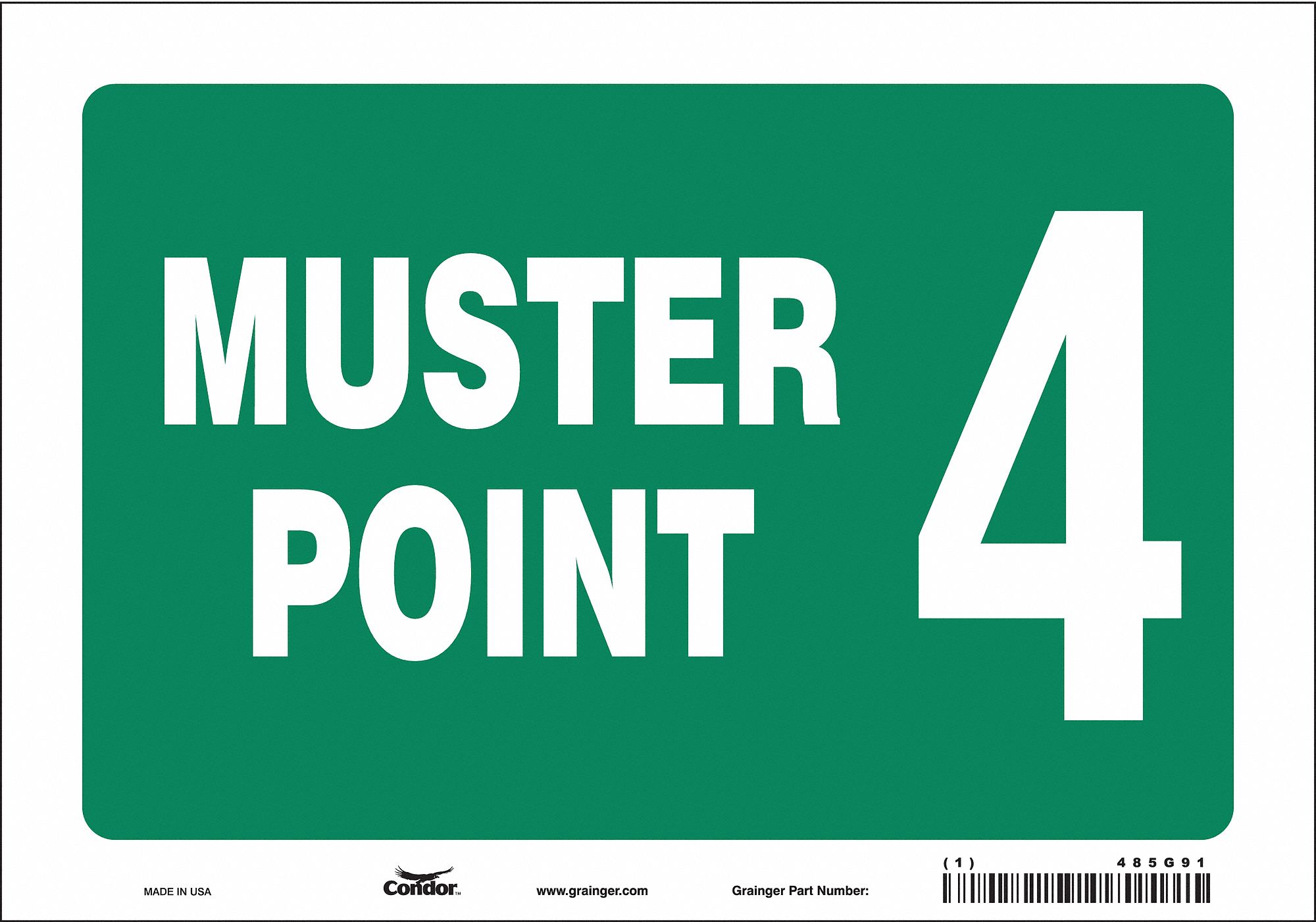 Safety Sign: Vinyl, Adhesive Sign Mounting, 7 in x 10 in Nominal Sign Size, Not Retroreflective