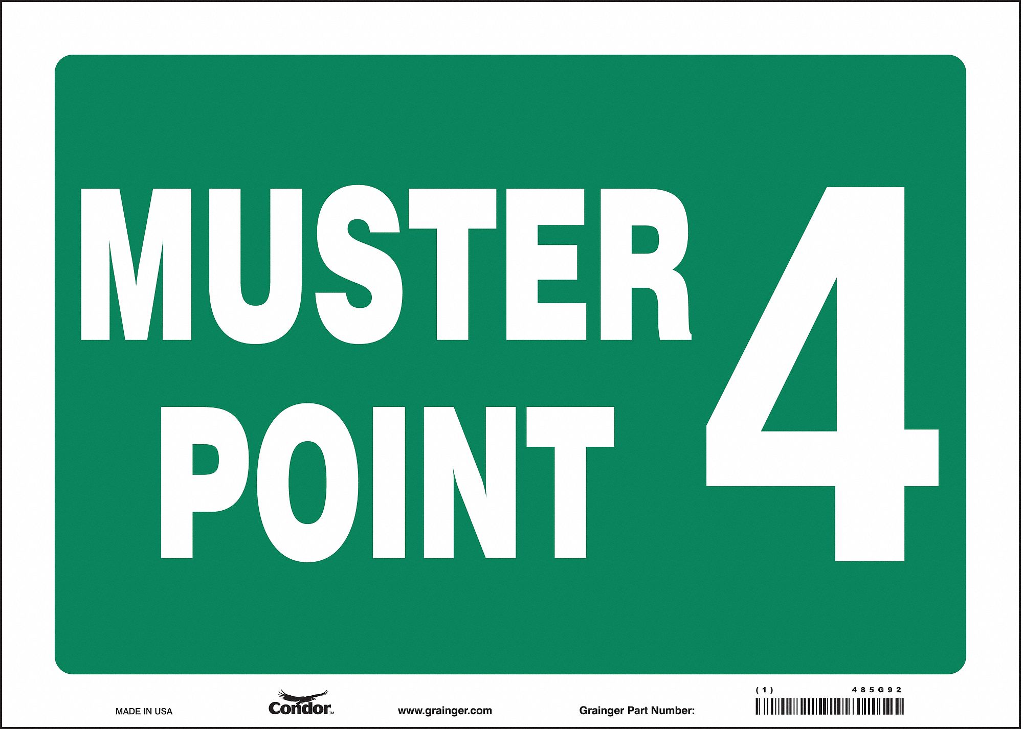 Safety Sign: Vinyl, Adhesive Sign Mounting, 10 in x 14 in Nominal Sign Size, Not Retroreflective