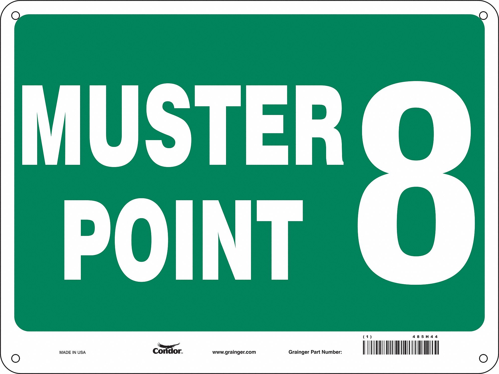 Safety Sign, 18 in x 24 in, Aluminum