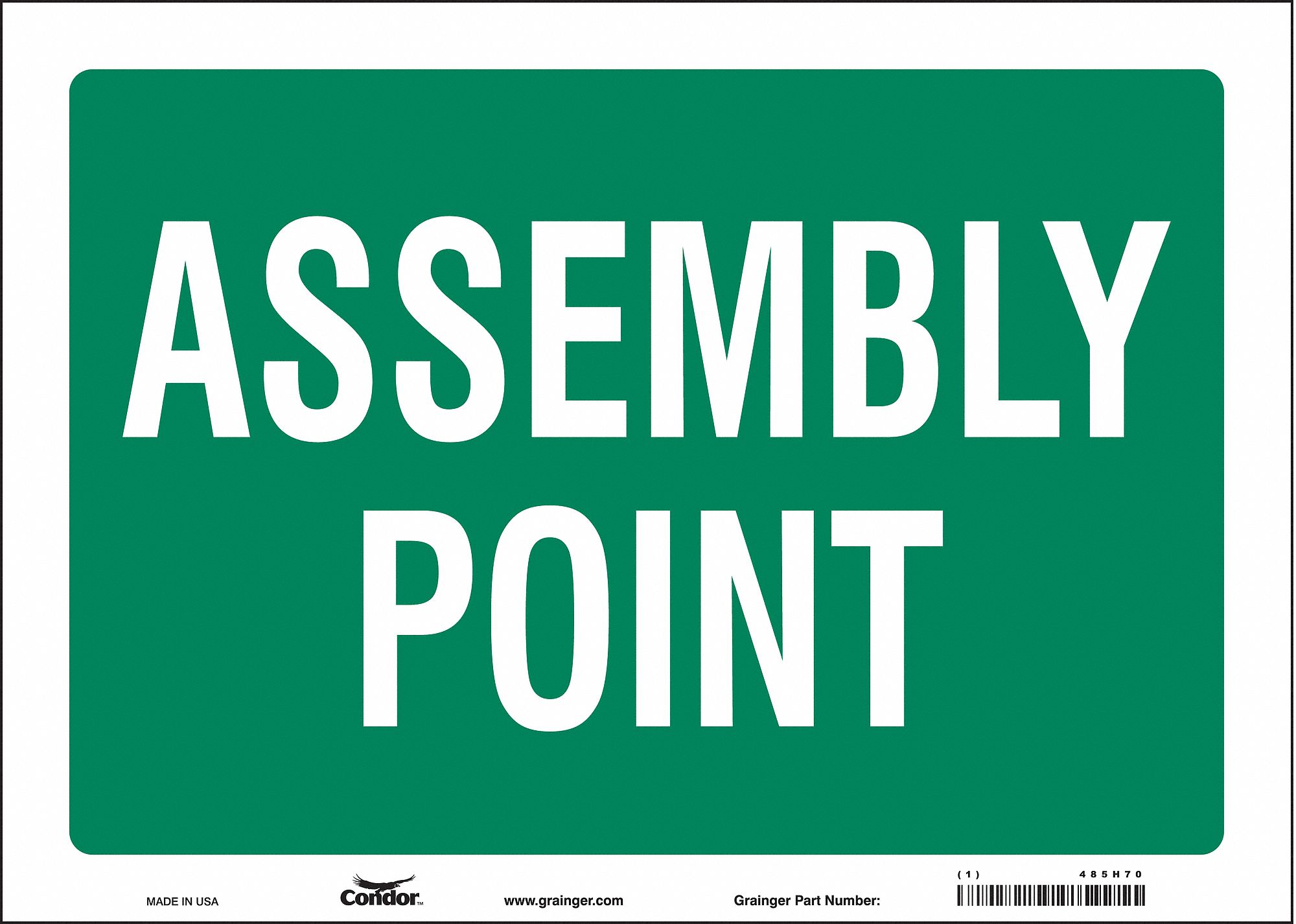 Safety Sign: Vinyl, Adhesive Sign Mounting, 10 in x 14 in Nominal Sign Size, Not Retroreflective