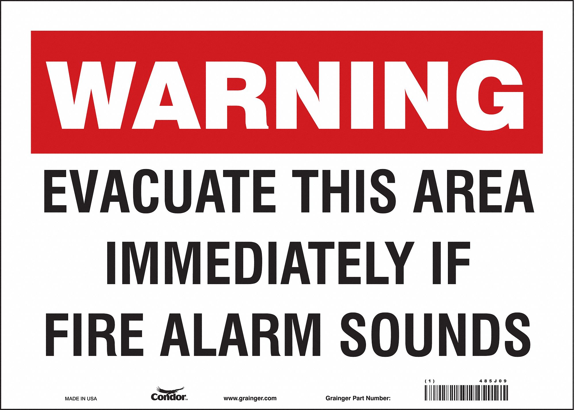 Safety Sign: Vinyl, Adhesive Sign Mounting, 10 in x 14 in Nominal Sign Size, Not Retroreflective