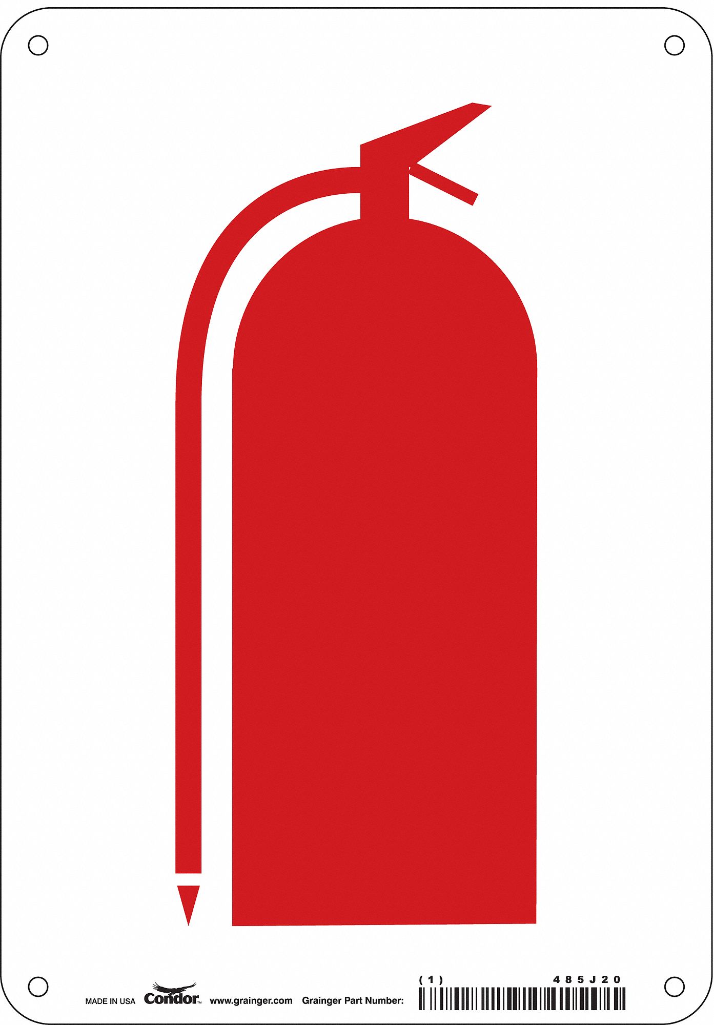 Safety Sign: Aluminum, Mounting Holes Sign Mounting, 10 in x 7 in Nominal Sign Size, 0.032 in Thick