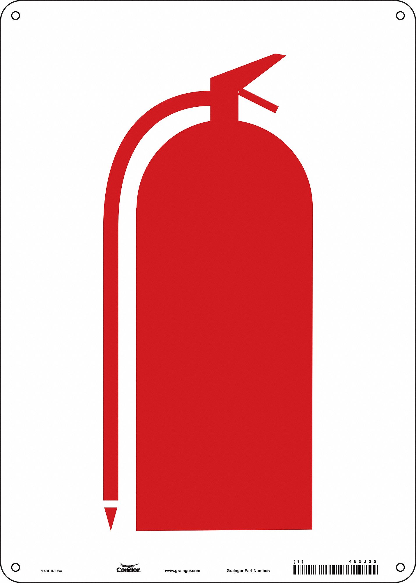 Safety Sign: Polyethylene, Mounting Holes Sign Mounting, 14 in x 10 in Nominal Sign Size