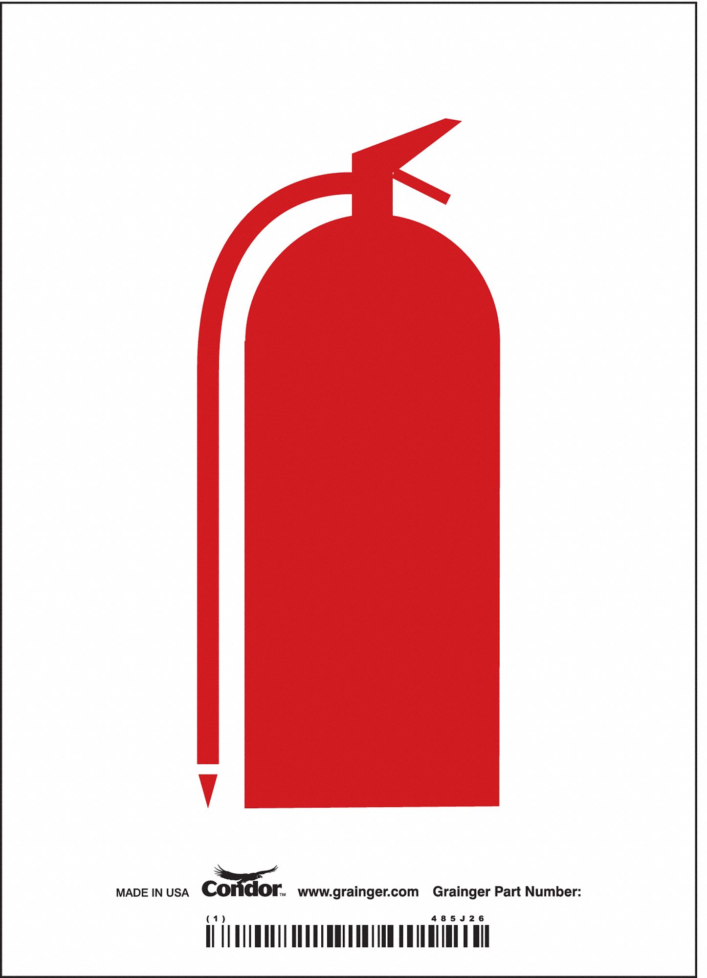 Safety Sign: Vinyl, Adhesive Sign Mounting, 7 in x 5 in Nominal Sign Size, Not Retroreflective