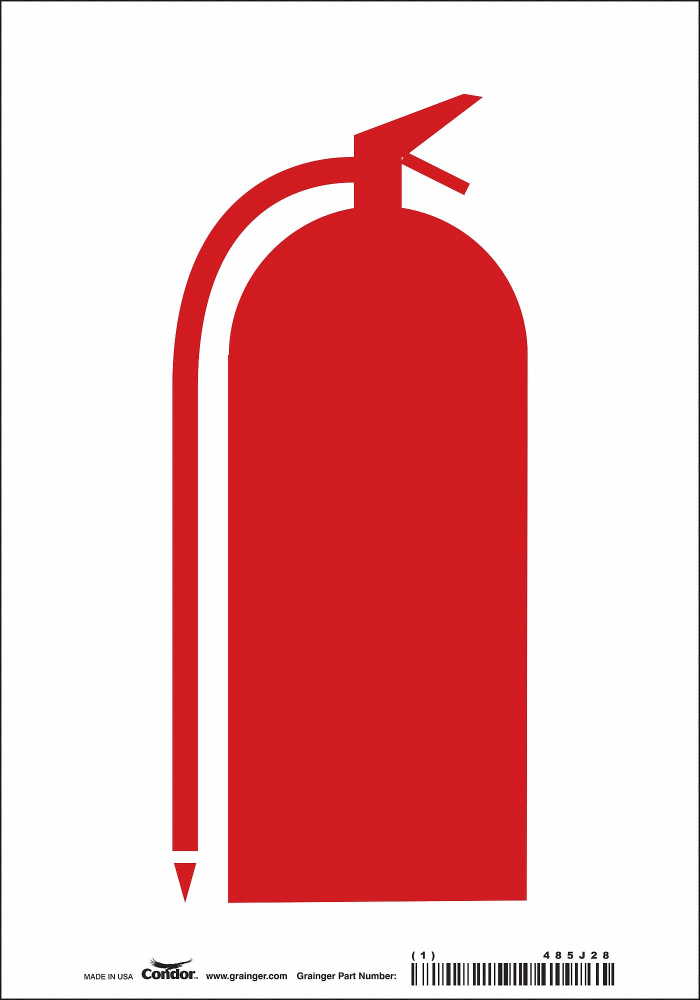 Safety Sign: Vinyl, Adhesive Sign Mounting, 10 in x 7 in Nominal Sign Size, Not Retroreflective