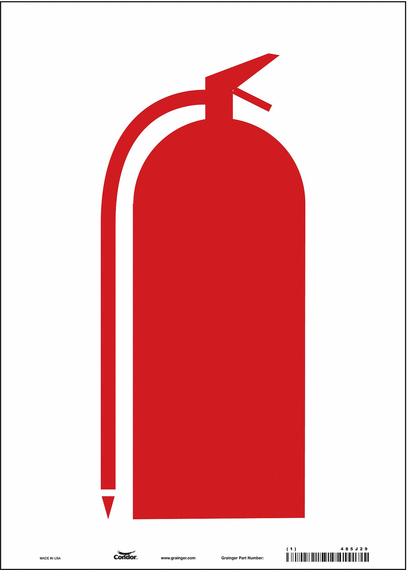 Safety Sign: Vinyl, Adhesive Sign Mounting, 14 in x 10 in Nominal Sign Size, Not Retroreflective