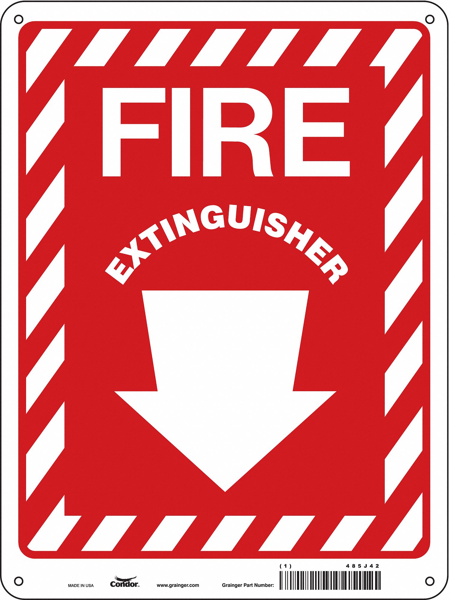 Safety Sign, 12 in x 9 in, Aluminum