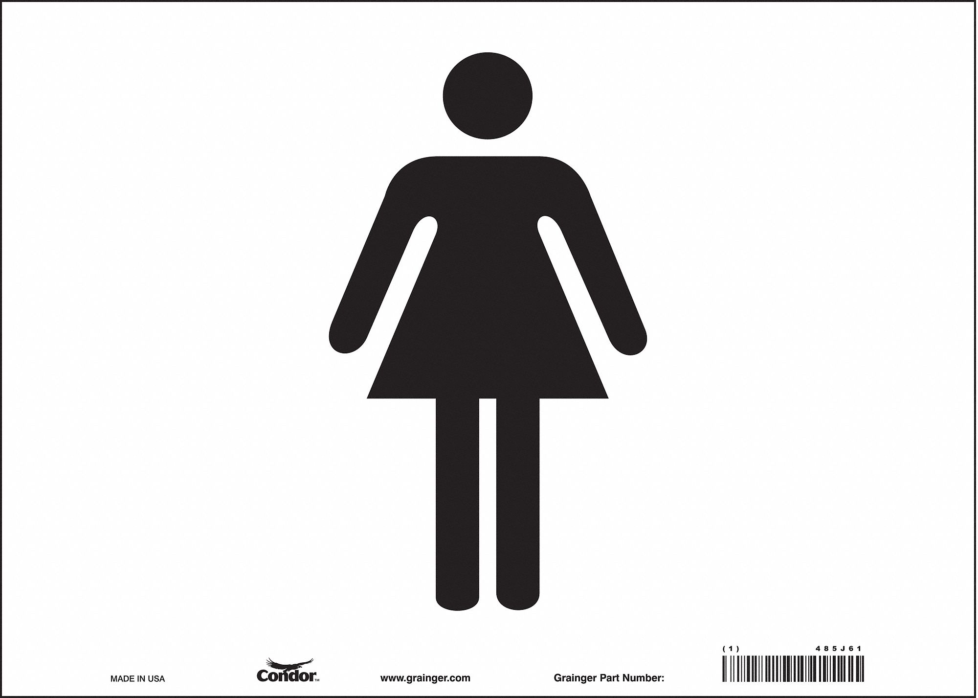 Safety Sign, 10 in x 14 in, Vinyl