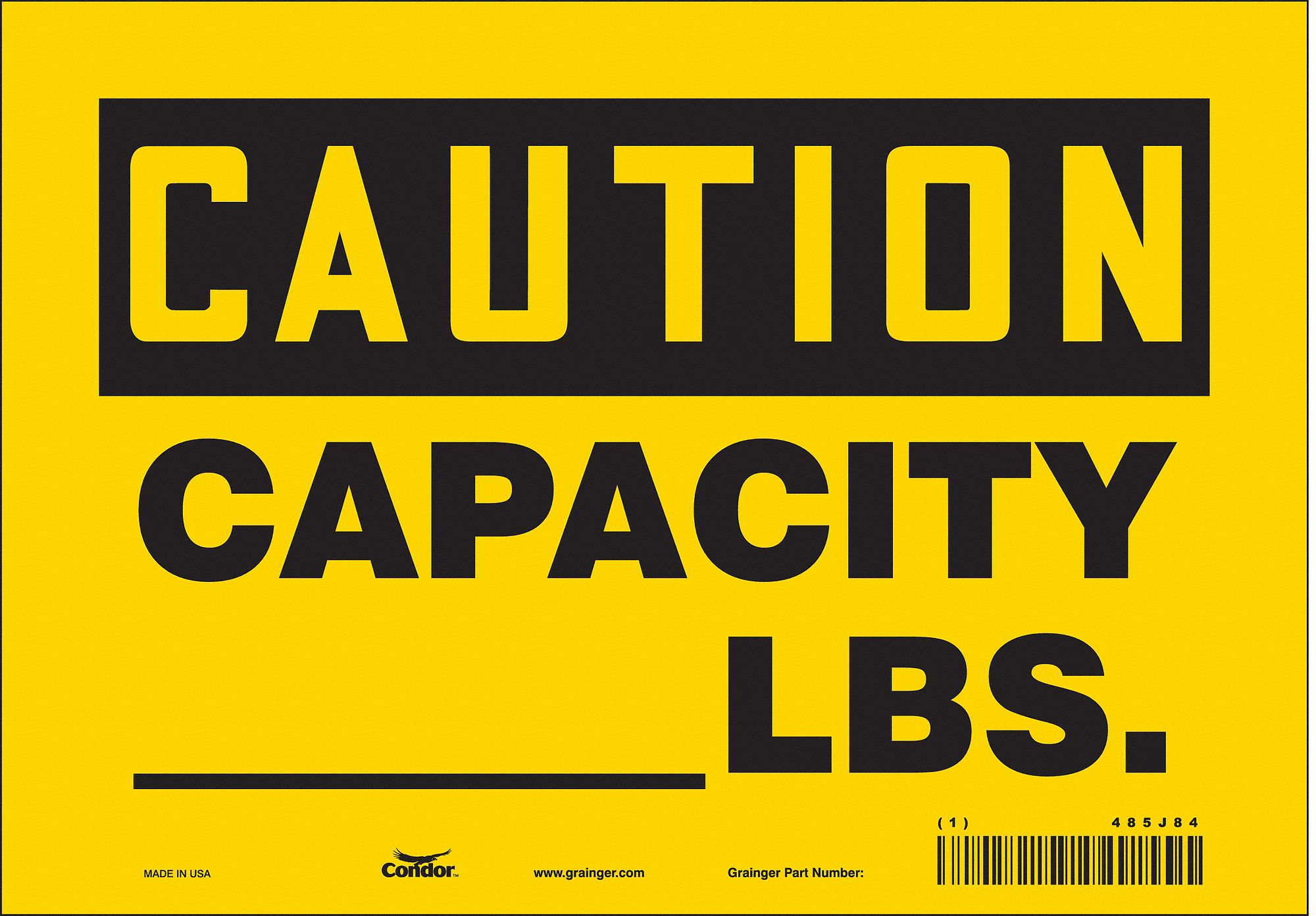 Safety Sign: Vinyl, Adhesive Sign Mounting, 7 in x 10 in Nominal Sign Size, Not Retroreflective