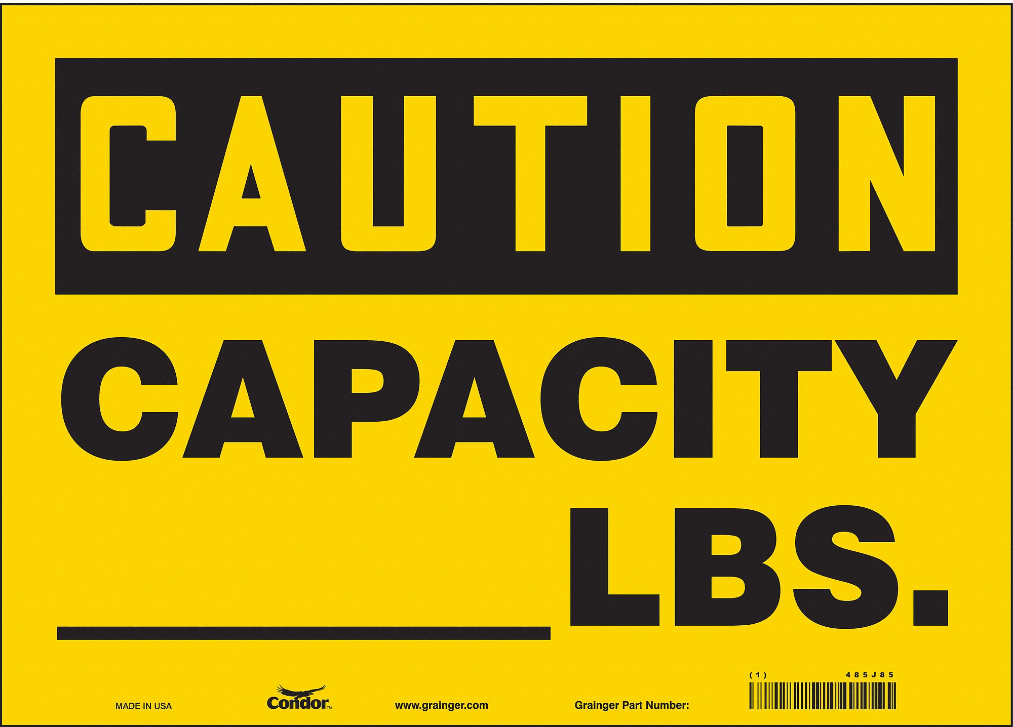 Safety Sign: Vinyl, Adhesive Sign Mounting, 10 in x 14 in Nominal Sign Size, Not Retroreflective