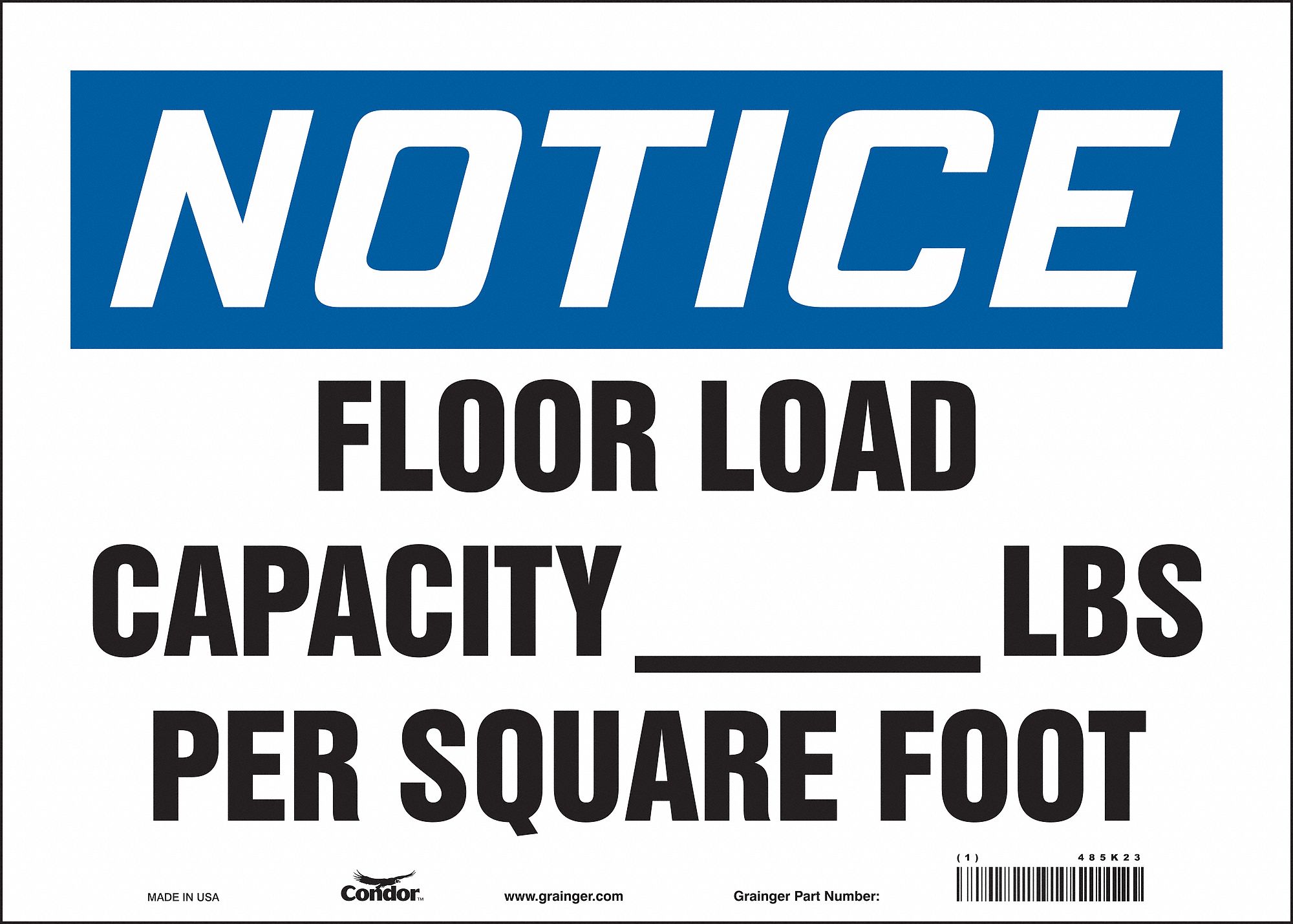 Safety Sign: Vinyl, Adhesive Sign Mounting, 10 in x 14 in Nominal Sign Size, Not Retroreflective