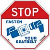 Octagon Stop Fasten Your Seatbelt Signs image