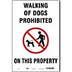 Walking Of Dogs Prohibited On This Property Signs image