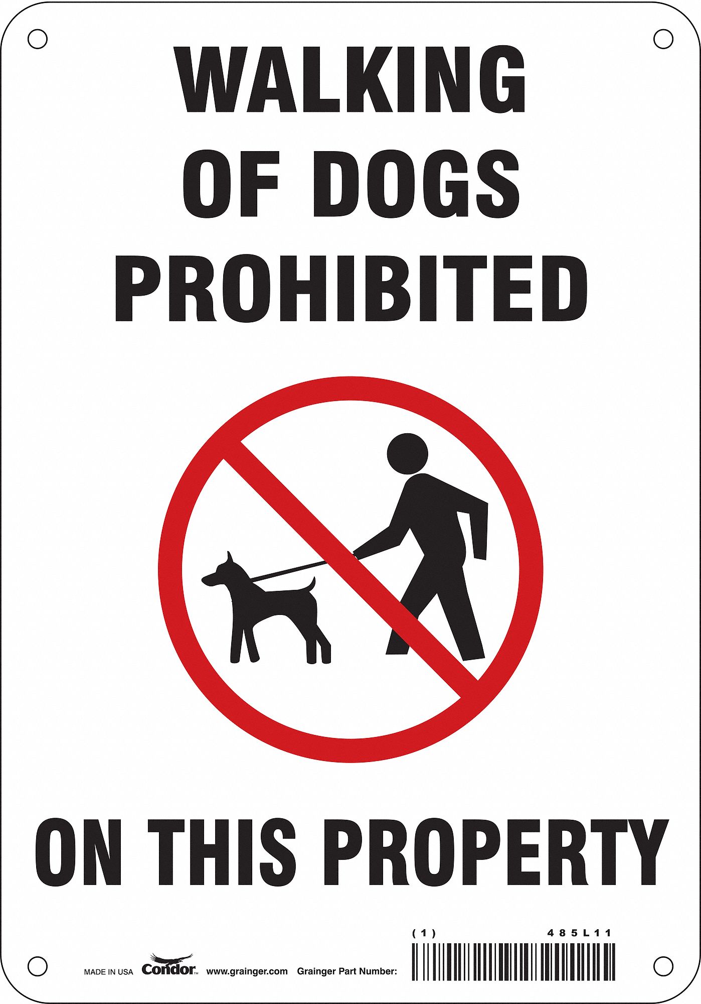 Safety Sign: Vinyl, Adhesive Sign Mounting, 10 in x 7 in Nominal Sign Size, Not Retroreflective