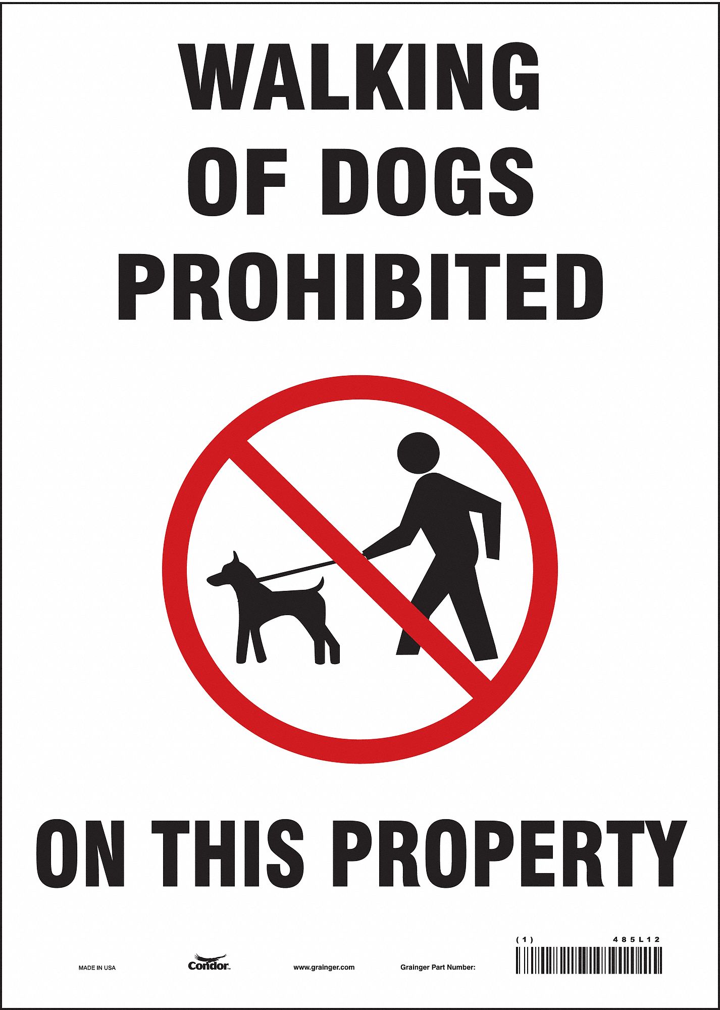 Safety Sign: Vinyl, Adhesive Sign Mounting, 14 in x 10 in Nominal Sign Size, Not Retroreflective