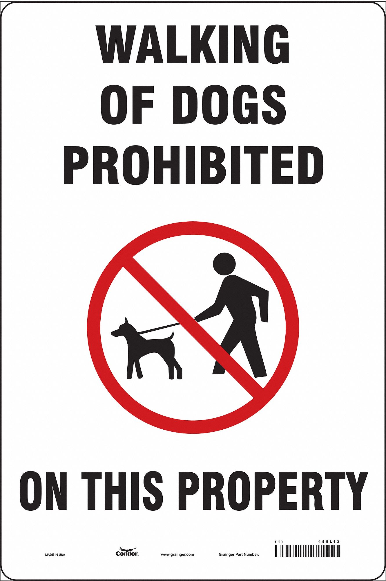 Safety Sign: Vinyl, Adhesive Sign Mounting, 18 in x 12 in Nominal Sign Size, Not Retroreflective