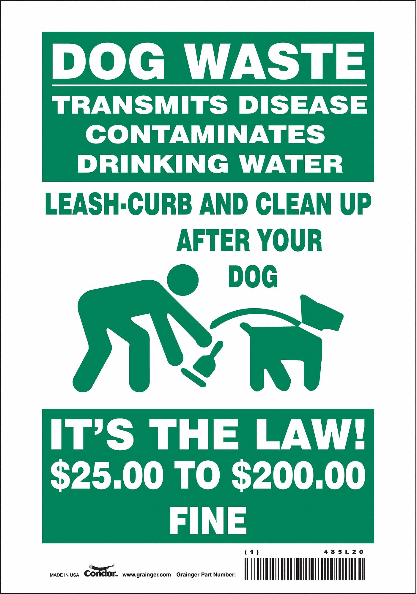 Safety Sign: Vinyl, Adhesive Sign Mounting, 10 in x 7 in Nominal Sign Size, Not Retroreflective
