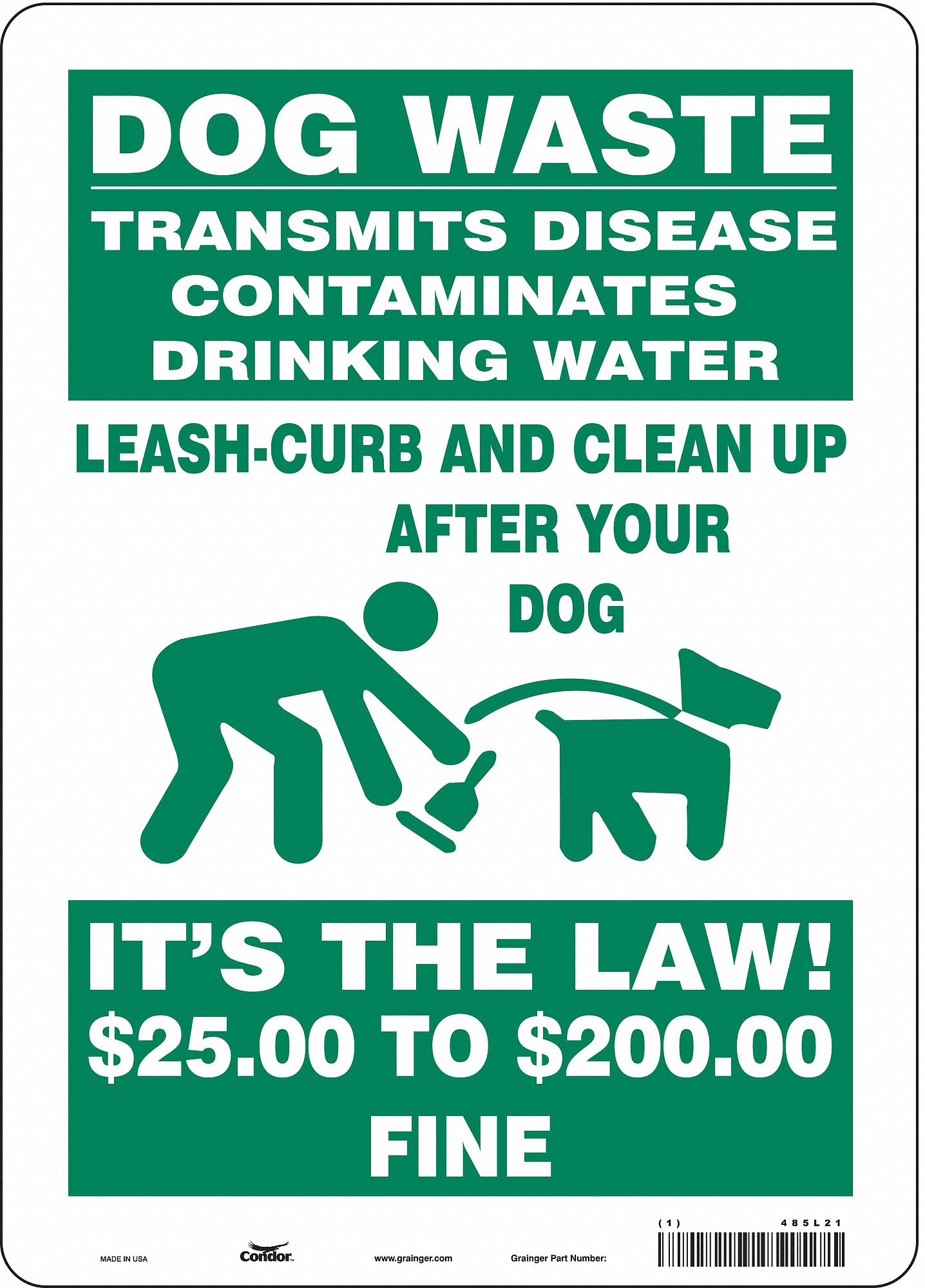Safety Sign: Vinyl, Adhesive Sign Mounting, 14 in x 10 in Nominal Sign Size, Not Retroreflective