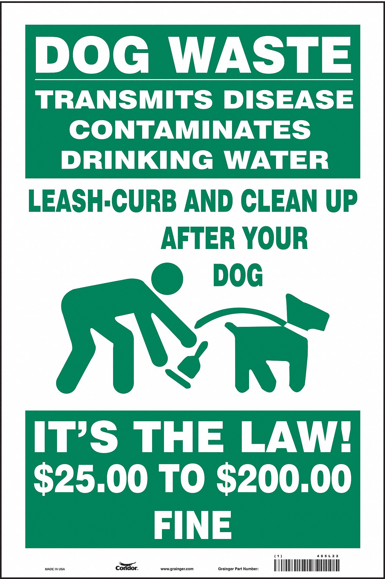 Safety Sign: Vinyl, Adhesive Sign Mounting, 18 in x 12 in Nominal Sign Size, Not Retroreflective
