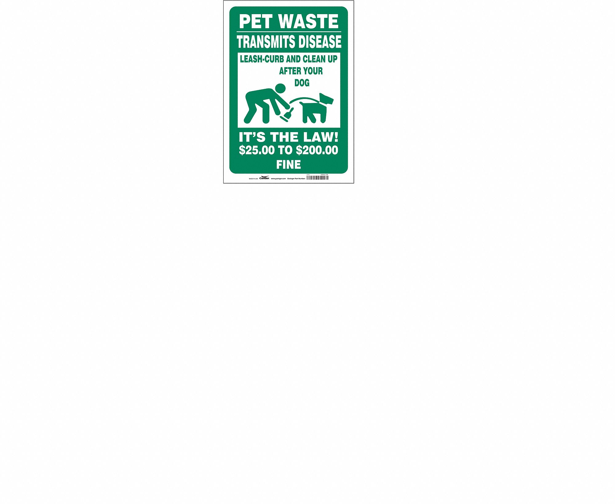 Safety Sign: Vinyl, Adhesive Sign Mounting, 14 in x 10 in Nominal Sign Size, Not Retroreflective