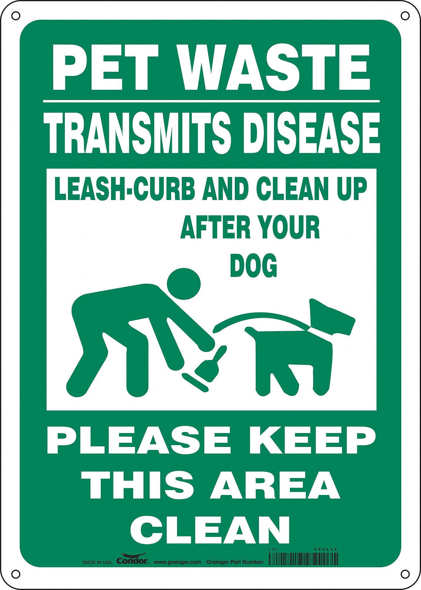 Pet Waste Clean-Up Signs