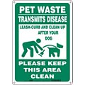 Pet Waste Clean-Up Signs image