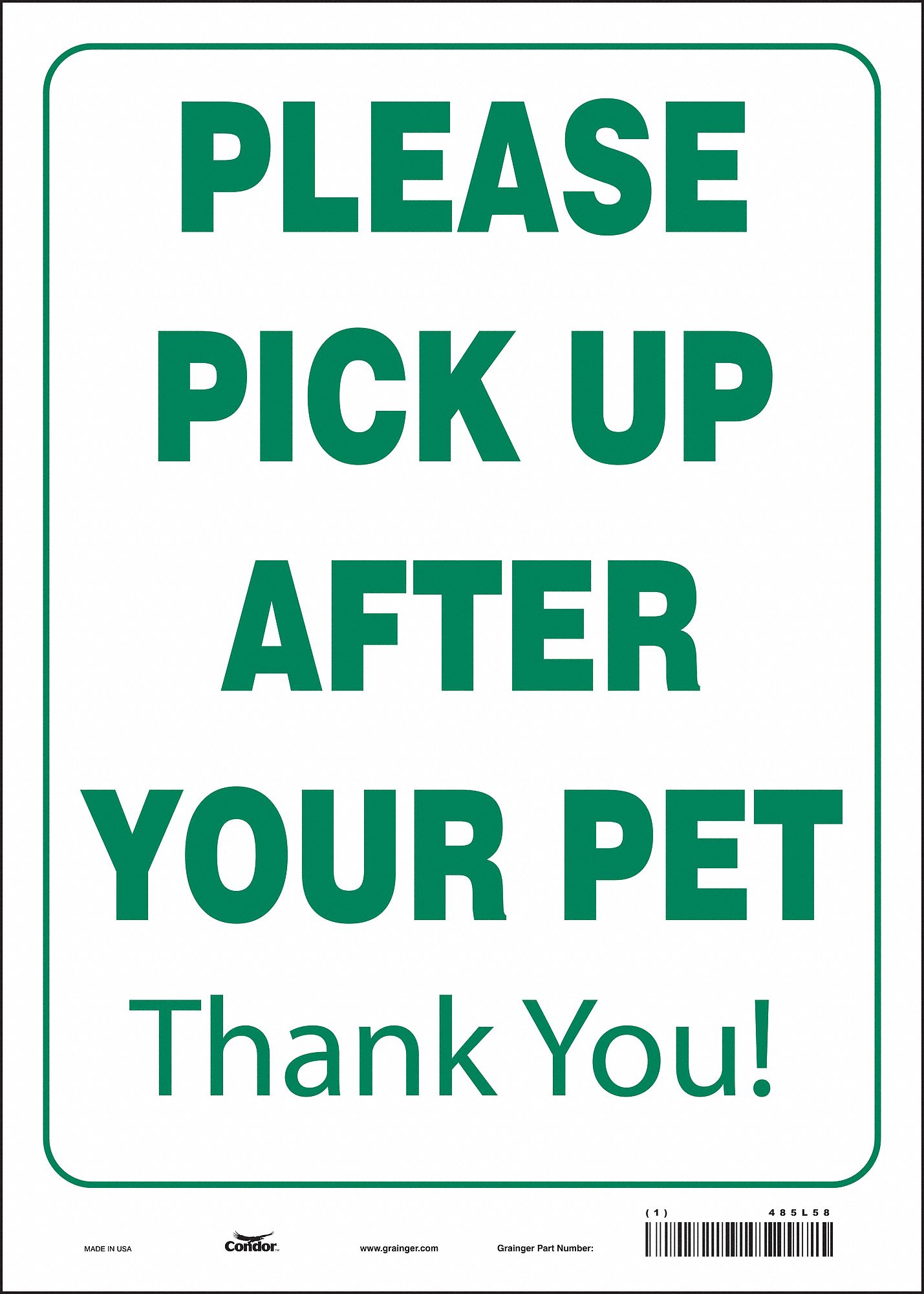 Safety Sign: Vinyl, Adhesive Sign Mounting, 14 in x 10 in Nominal Sign Size, Not Retroreflective