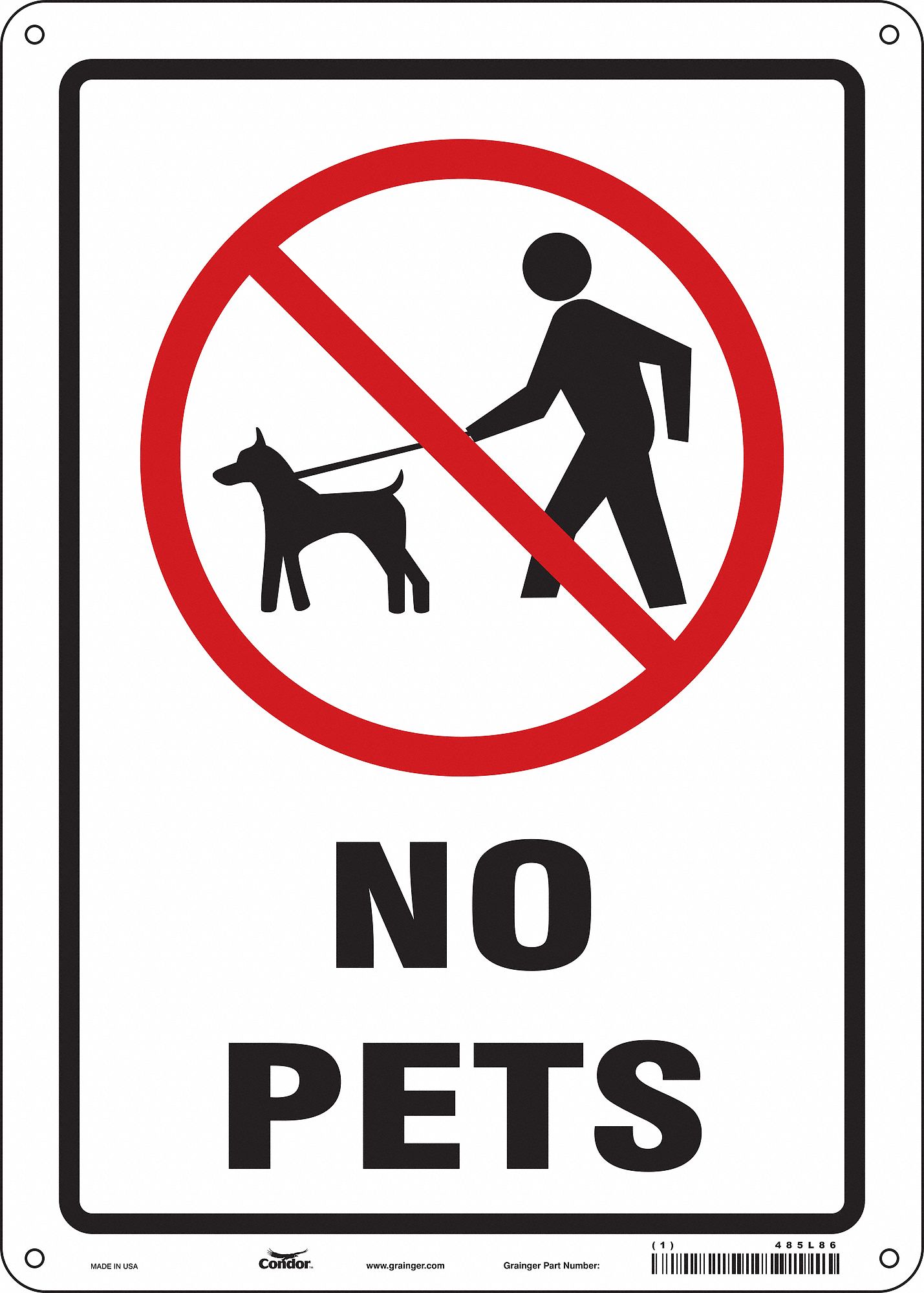 Safety Sign: Vinyl, Adhesive Sign Mounting, 14 in x 10 in Nominal Sign Size, Not Retroreflective