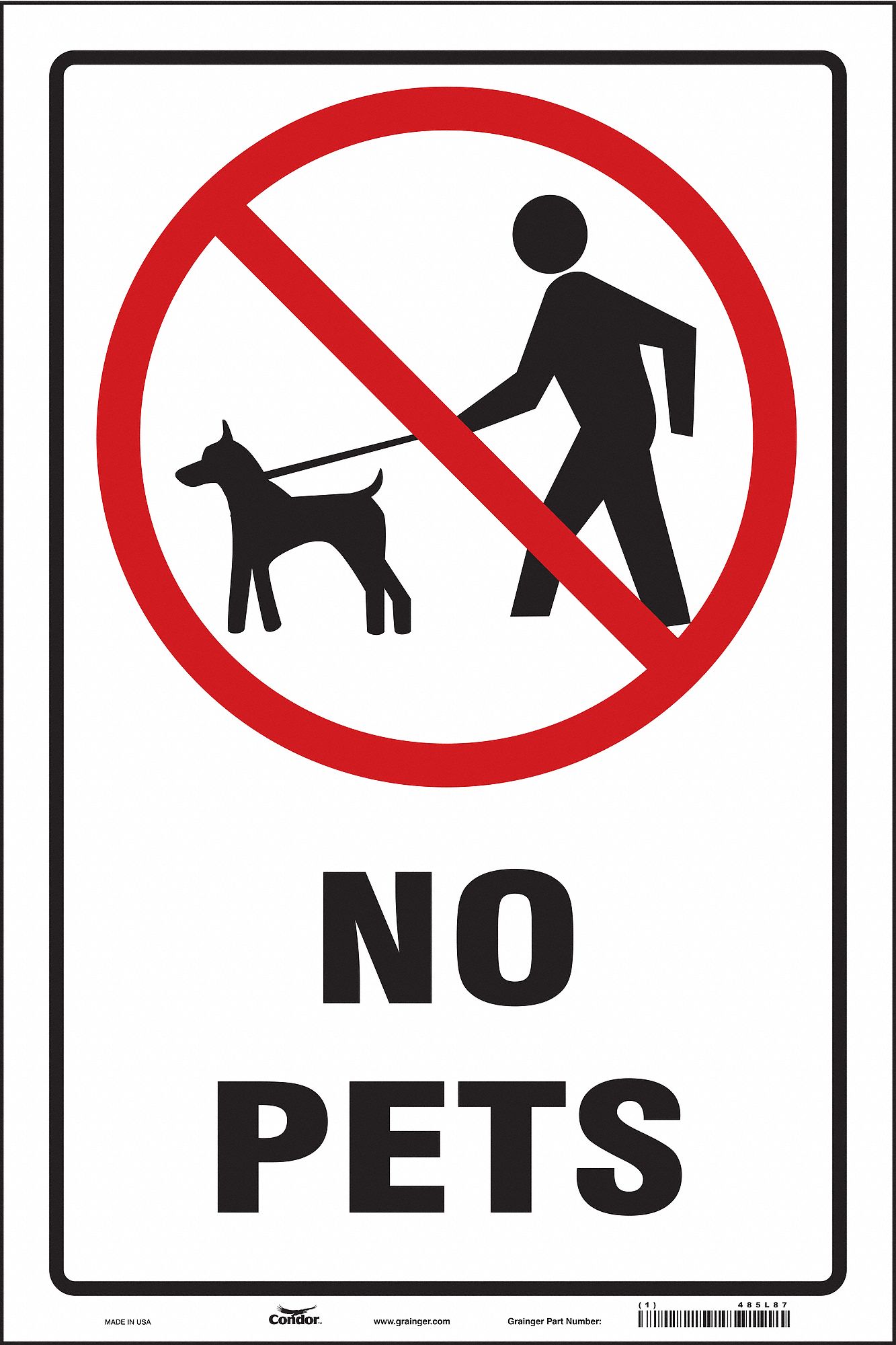 Safety Sign: Vinyl, Adhesive Sign Mounting, 18 in x 12 in Nominal Sign Size, Not Retroreflective