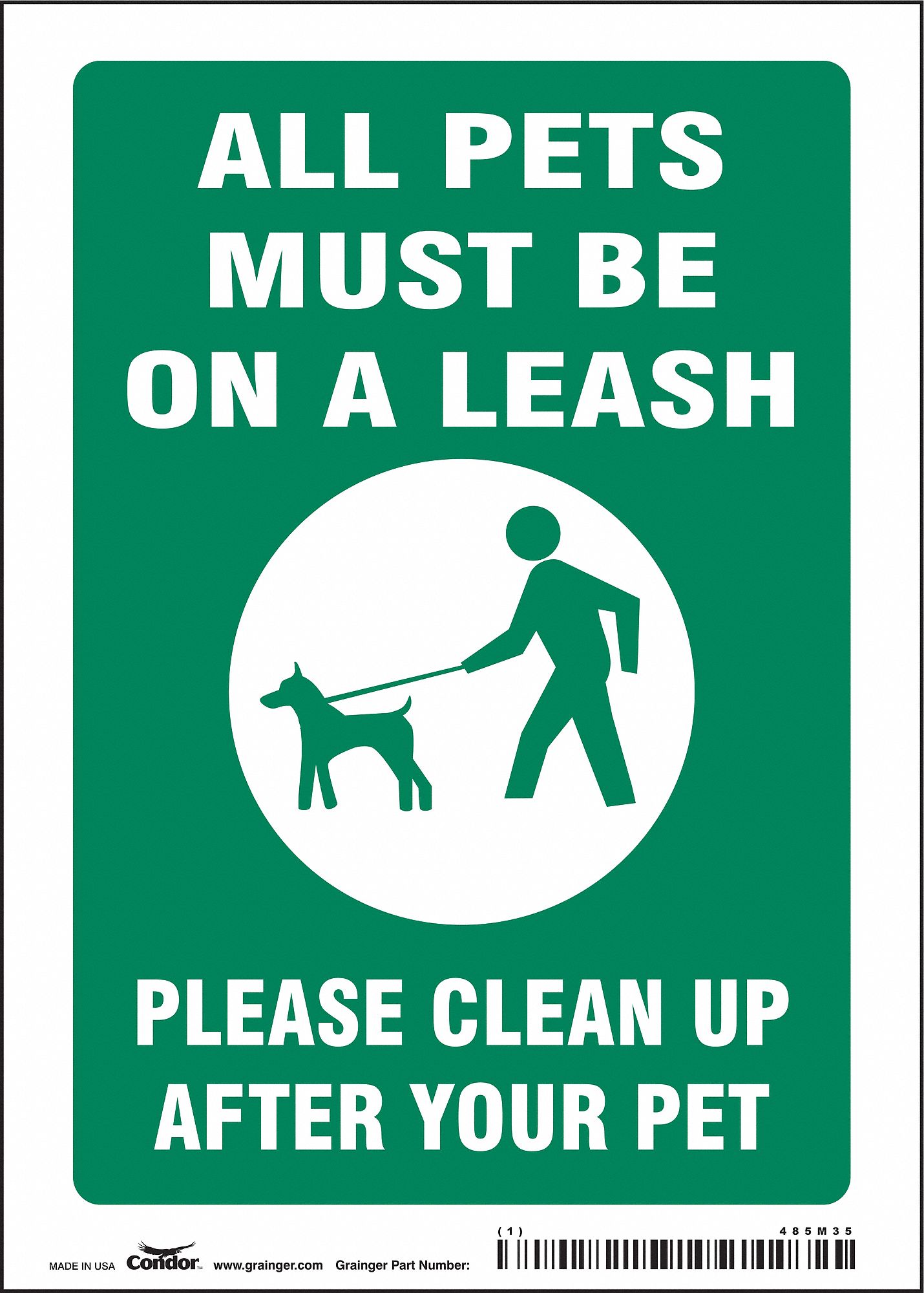 Safety Sign: Vinyl, Adhesive Sign Mounting, 7 in x 5 in Nominal Sign Size, Not Retroreflective