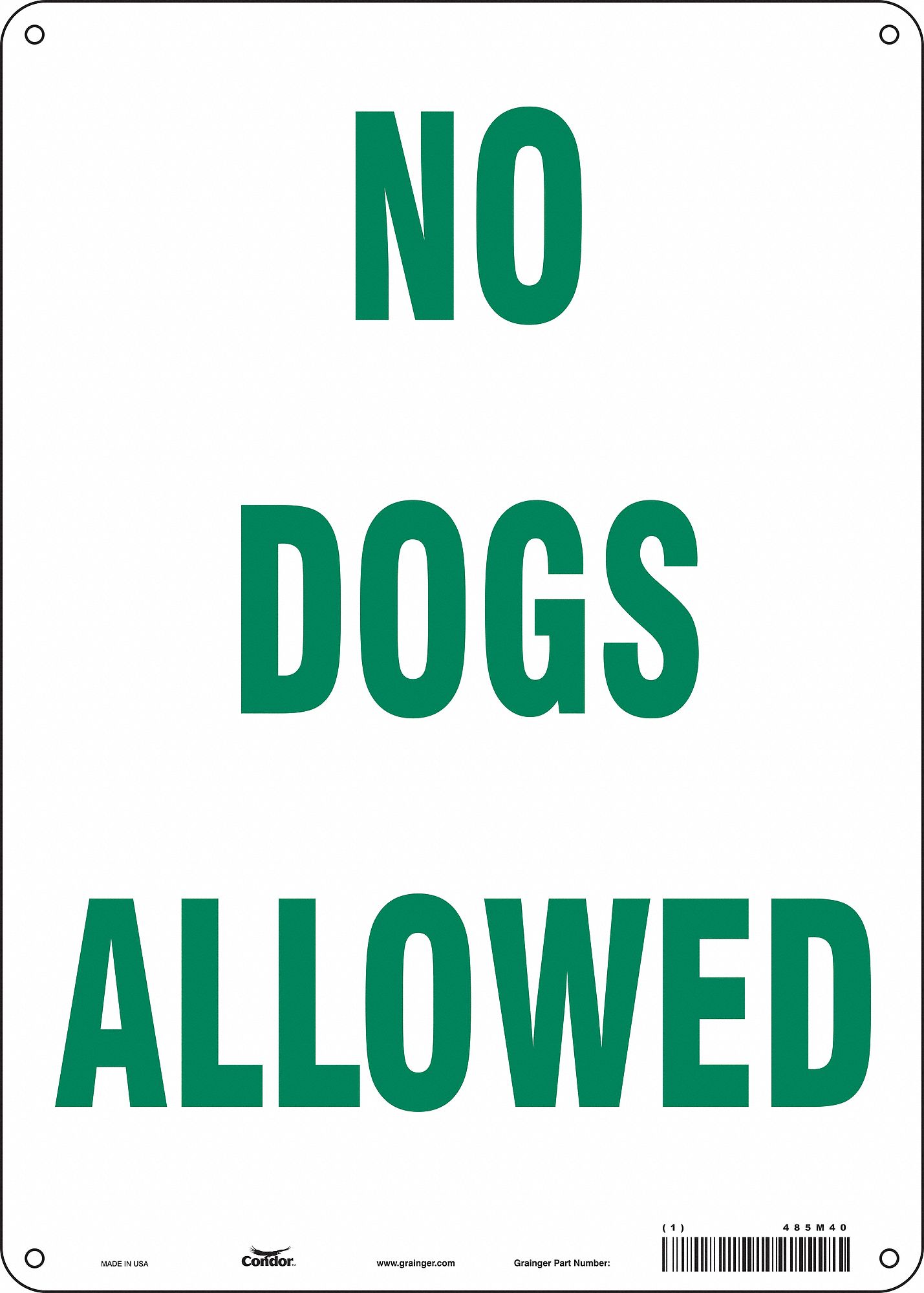 Safety Sign: Aluminum, Mounting Holes Sign Mounting, 14 in x 10 in Nominal Sign Size, 0.032 in Thick