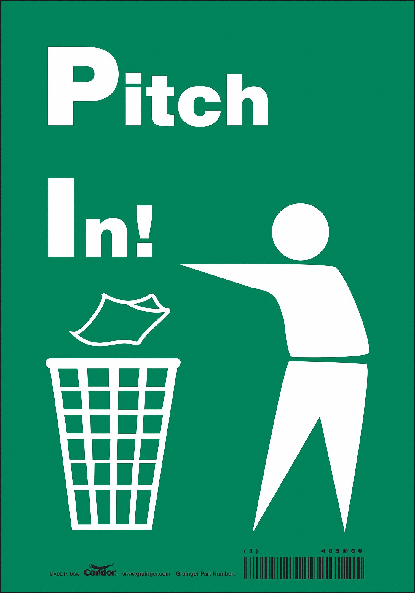 Safety Sign: Vinyl, Adhesive Sign Mounting, 10 in x 7 in Nominal Sign Size, Not Retroreflective