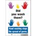 Did You Wash Them? Hand Washing Stops The Spread Of Germs Signs