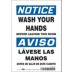Notice/Aviso: Wash Your Hands Before Leaving This Room/Lavese Las Manos Antes De Salir De Este Cuarto Signs