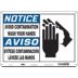 Notice/Aviso: Avoid Contamination Wash Your Hands/Evitese Contaminacion Lavese Las Manos Signs