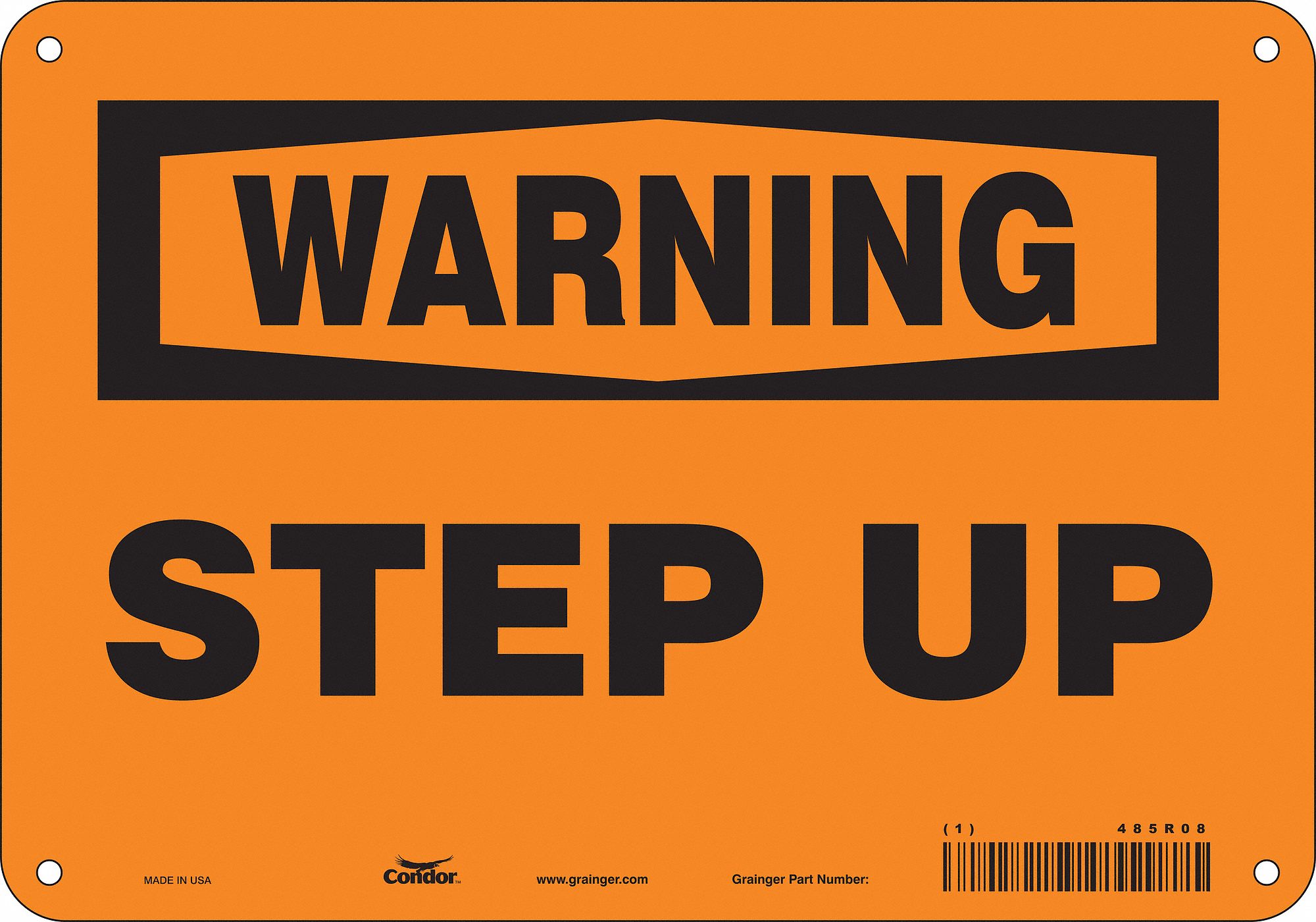 Safety Sign, 7 in x 10 in, Aluminum