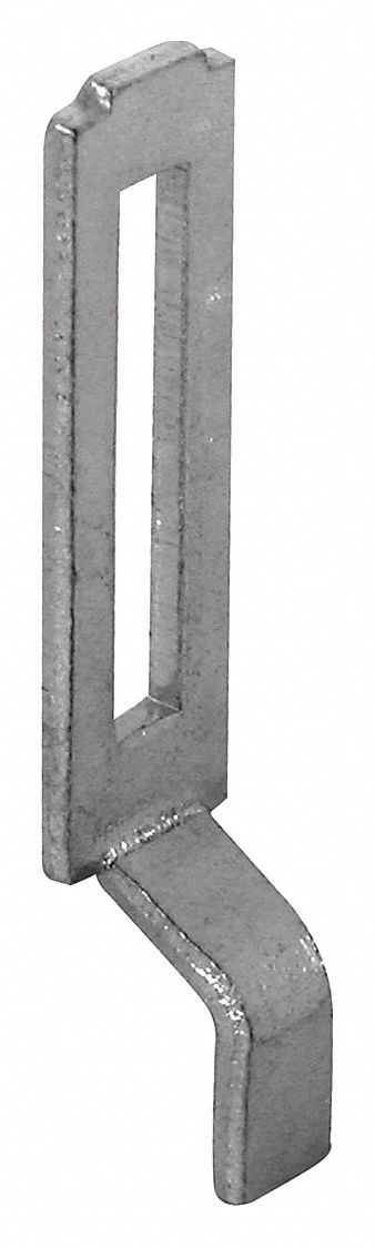 Keeper: Keeper, 1 1/4 in Overall Ht, 1/4 in Overall Lg, 3/8 in Overall Wd, Silver, 1 PR